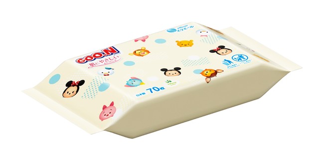 ディズニーツムツムがパッケージ＆個包装デザインになって可愛らしく登場『グーン 肌にやさしいおしりふき』 10 月21 日（木）リニューアルのサブ画像2_個包装デザイン