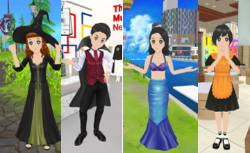 三越伊勢丹が提供するVRアプリ「REV WORLDS （レヴ ワールズ）」9月29日（水）より仮想伊勢丹新宿店にアートとナチュラルアイテムを切り口とした２つのセレクトショップなどが登場のサブ画像11_ハロウィンアイテムの着用例