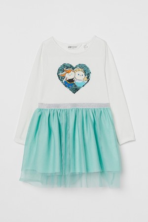H&Mキッズウェア、ディズニーストアで大人気のぬいぐるみシリーズ「Disney Tsum Tsum（ディズニー ツムツム）」のコレクションアイテムを発売！のサブ画像20_チュールスカート ジャージーワンピース¥2,499 ©Disney