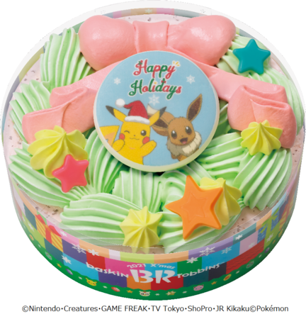 ネット予約でラクラク予約♪　美味しさキラめく、特別なクリスマスを　「HAPPY ICE CREAM CHRISTMAS （ハッピー アイスクリーム クリスマス）」のサブ画像7_ポケモン アイスクリームケーキ クリスマスリース