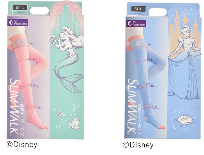 ディズニープリンセスデザインの「SLIMWALK®」が登場！「SLIMWALK 美脚スーパーロング ＜アリエル＞」「SLIMWALK 美脚スーパーロング＜シンデレラ＞」新発売のサブ画像1