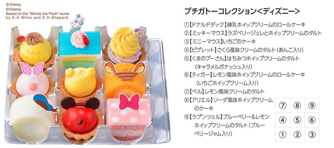 【銀座コージーコーナー】初登場！ディズニーの人気キャラクターを9種のプチケーキにデザイン♪ 　10月22日よりオンラインショップ限定で登場！のサブ画像3