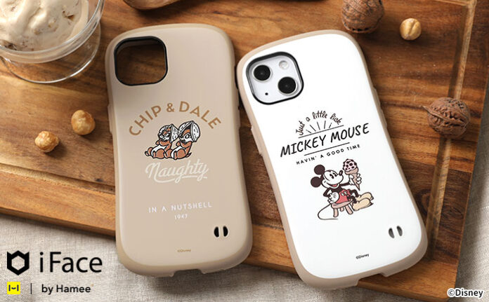 大人スタイルにもマッチするiFace Cafeシリーズに暖かみのあるラテカラーの「ミッキーマウス」と「チップ＆デール」デザインが登場のメイン画像