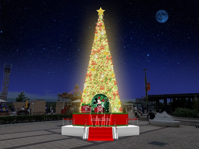 プレミアム・アウトレットとディズニーが贈るクリスマス　～Disney Christmas the WONDERFUL PRESENT!～　オリジナルアイテムを11月12日から販売開始のサブ画像3_御殿場プレミアム・アウトレット　ツリーイメージ　© Disney