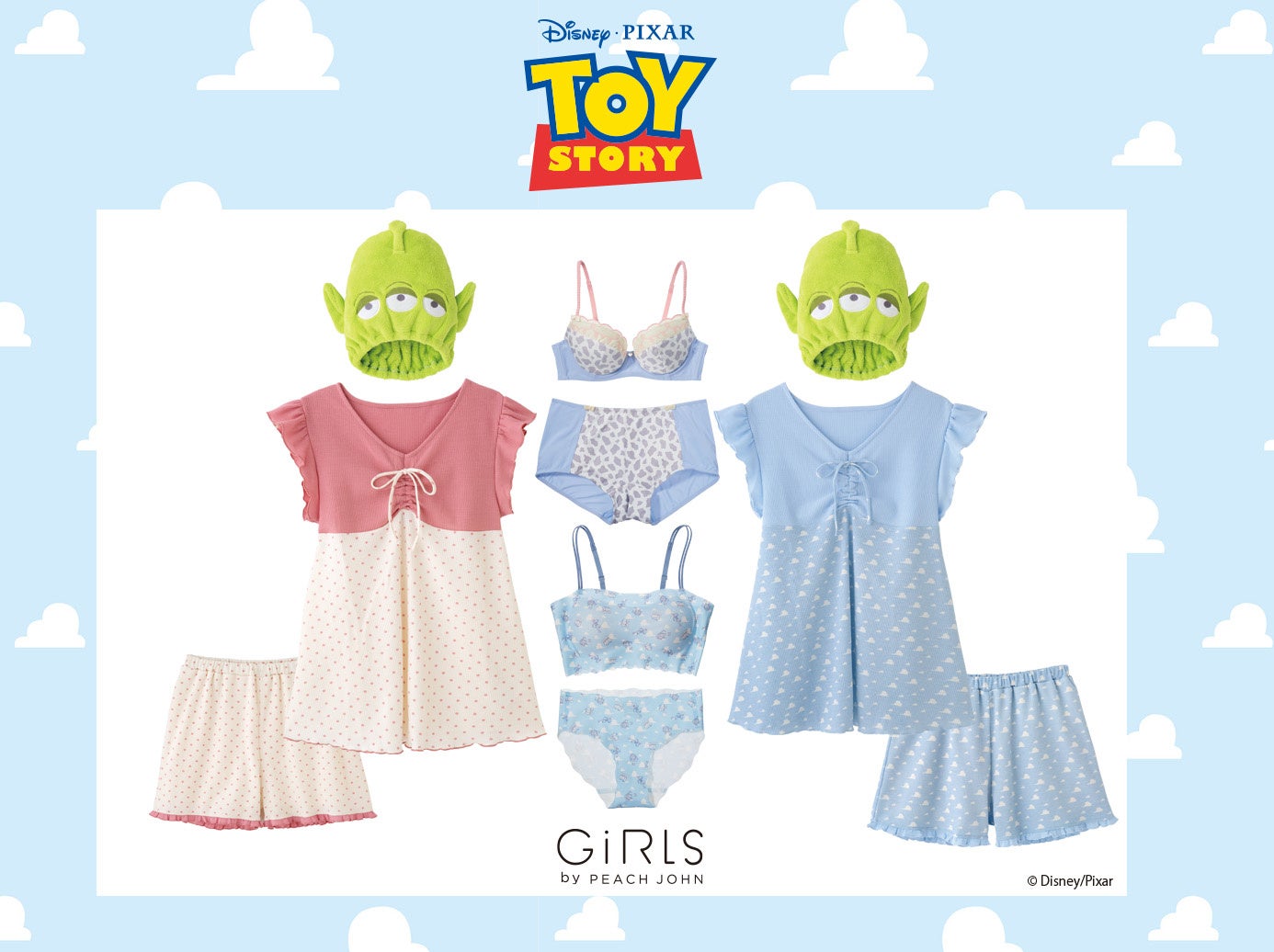 GiRLS by PEACH JOHNがディズニー&ピクサーの人気映画「トイ・ストーリー」シリーズからインスパイアされた限定コレクションを5月25日(水)発売決定！ランジェリーなど多数ラインナップ！のサブ画像1