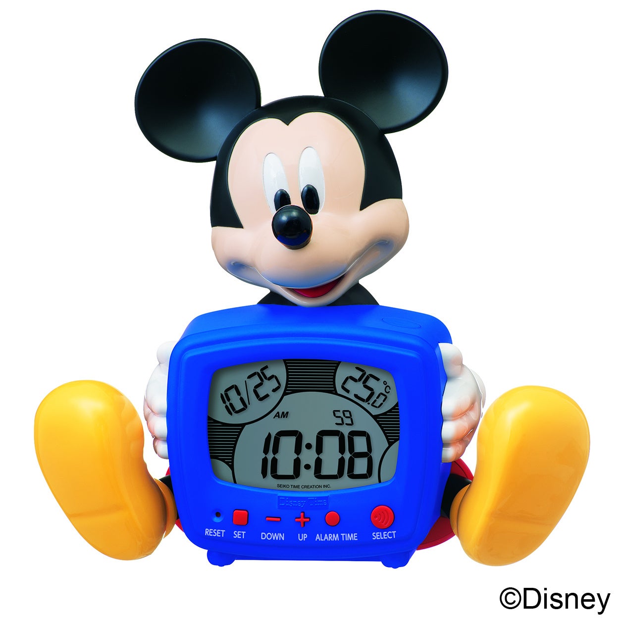 ミッキーマウスの声で元気におめざめ ディズニーの立体目ざまし時計を発売のサブ画像2_FD485A　オープン価格