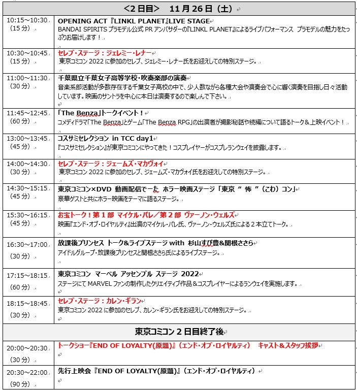 【東京コミコン】来日セレブ登壇ステージから、大人気コスプレステージまで、ステージスケジュール情報が解禁！のサブ画像5