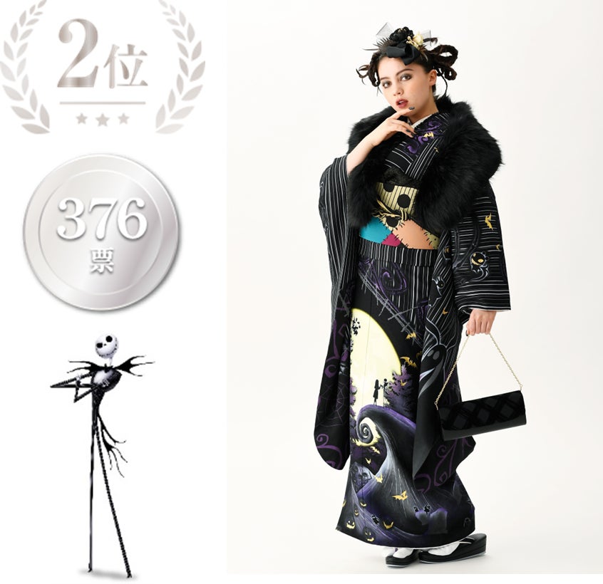 スタジオアリスの成人式振袖レンタル＆前撮りパック「ふりホ」　ディズニーデザイン振袖第３弾が１月１３日(金)より予約開始　応募総数約５０００票の中からファン投票で選ばれた新作振袖が登場！のサブ画像5_©DisneyPixar 