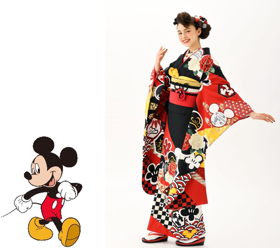 スタジオアリスの成人式振袖レンタル＆前撮りパック「ふりホ」　ディズニーデザイン振袖第３弾が１月１３日(金)より予約開始　応募総数約５０００票の中からファン投票で選ばれた新作振袖が登場！のサブ画像8_©Disney