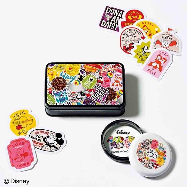 セブン‐イレブン＆WEBでしか買えない付録つき雑誌まとめ［2023年1月］のサブ画像17_Disney100 ステッカー＆缶ケース2個セット　『ＧＬＯＷ』2023年3月号増刊付録／1300円（税込）