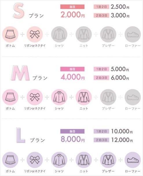「制服でテーマパークをもっと楽しく」をかなえるセレクト制服専門店「カンコーショップイクスピアリ」オープン！～オープン記念キャンペーンで2/12までレンタル半額～のサブ画像3
