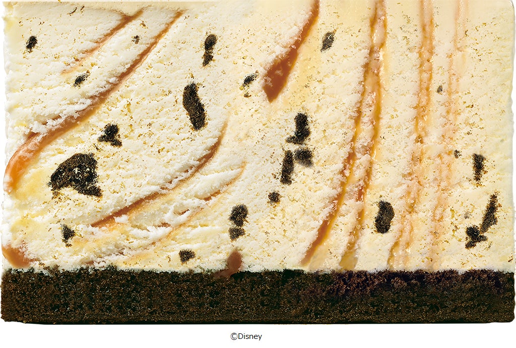 自由に飾って楽しみ方2倍♪ちょっぴりオトナのプリンセスケーキ「ディズニープリンセス / パレット６」のサブ画像2_クッキー入りキャラメルリボン　チョコレートスポンジ