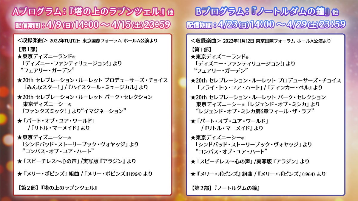 あの感動をもう一度！20周年の特別プログラム、映像配信決定！「ディズニー・オン・クラシック ～まほうの夜の音楽会 2022」本日より配信チケット販売開始！のサブ画像2