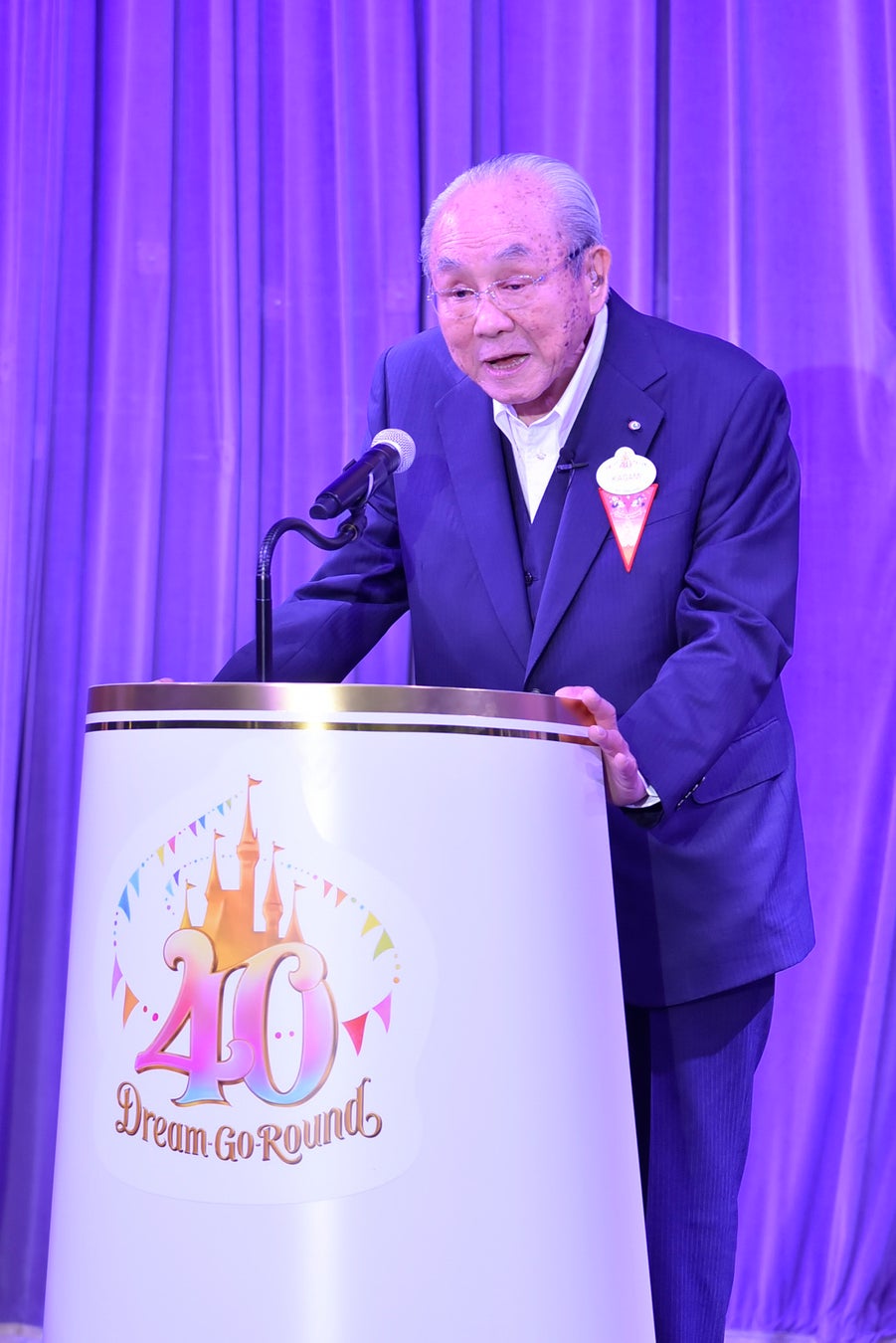 東京ディズニーリゾート®40周年が今日からスタート！のサブ画像2_加賀見俊夫の挨拶の様子