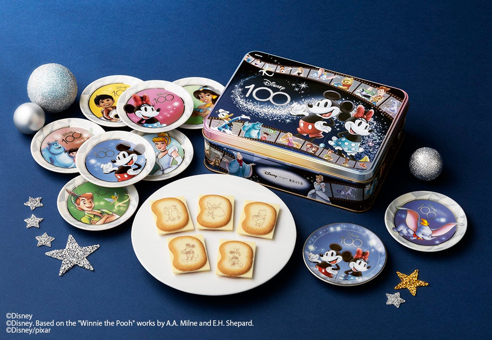 ディズニー創立100周年を祝う新作スイーツと人気の「ミッキーマウス」たちが描かれた数量限定の豆皿セットが登場【東京ばな奈】のサブ画像1