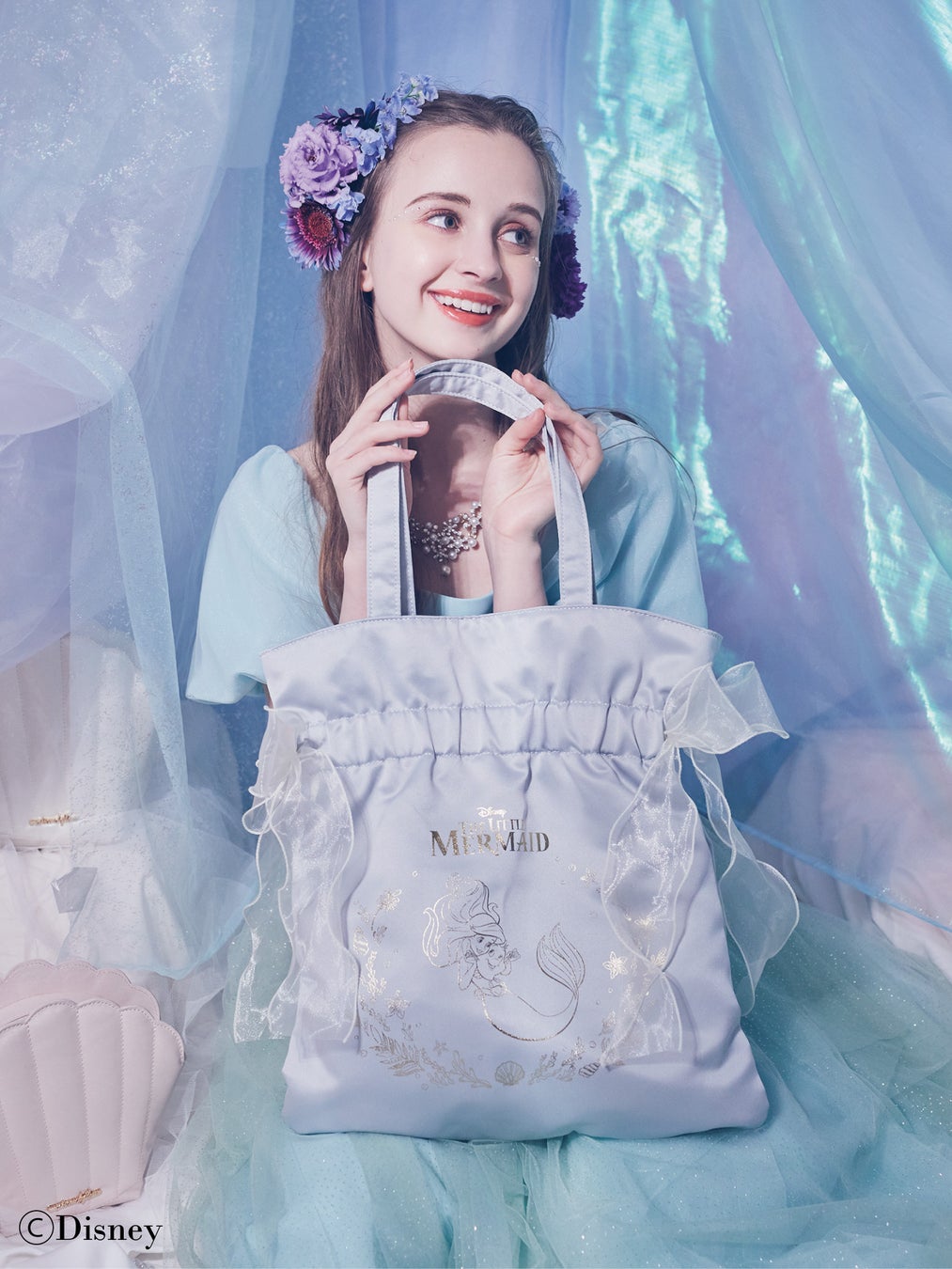 【Maison de FLEUR】『リトル・マーメイド』の世界をイメージしたDisney Collectionを6月9日(金)に発売　～アリエルが暮らす美しい海の中から着想を得たバッグとポーチ～のサブ画像2