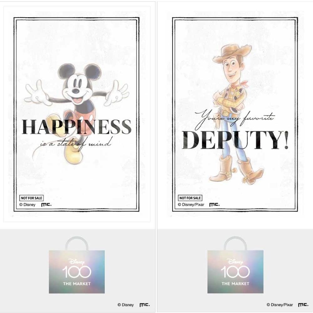 全館がディズニーでいっぱいに！ 「Disney100 THE MARKET in ジェイアール京都伊勢丹」のサブ画像11_三越伊勢丹オリジナル日替りステッカー