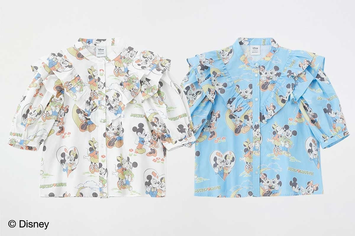 全館がディズニーでいっぱいに！ 「Disney100 THE MARKET in ジェイアール京都伊勢丹」のサブ画像9_〈Disney SERIES CREATED by MOUSSY〉MD RUFFLE BLOUSE
