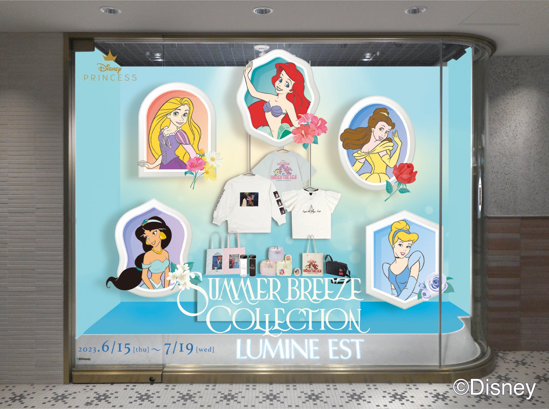 ルミネ初！「ディズニープリンセス」企画／ルミネエスト新宿「SUMMER BREEZE COLLECTION」開催／期間：6月15日（木）～7月19日（水）場所：ルミネエスト新宿のサブ画像2