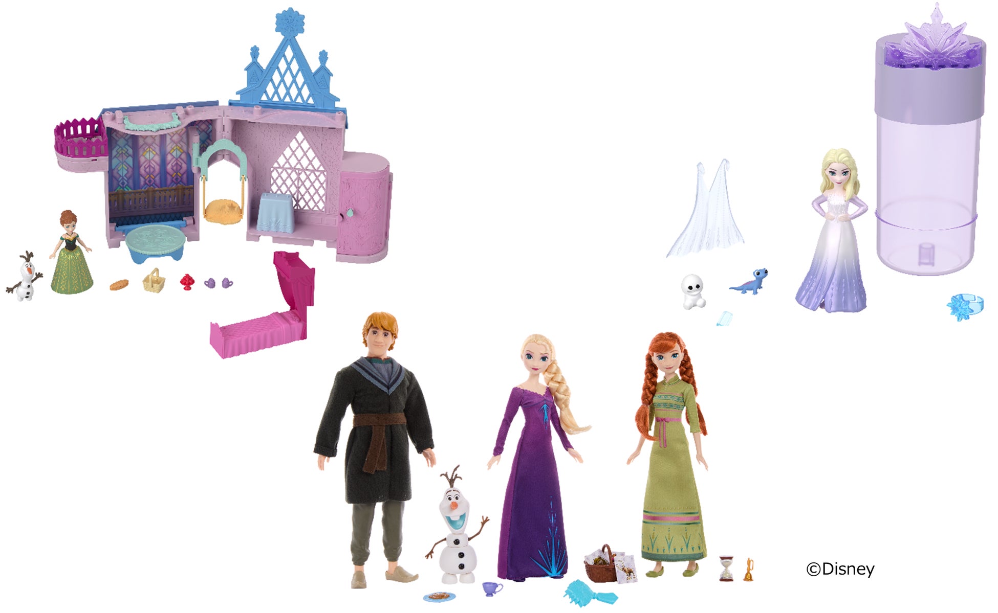 大人気映画『アナと雪の女王』、『アナと雪の女王2』に登場するアナやエルサをモチーフにした ファッションドールやかさねるおしろ、ジェスチャーゲームなどが新登場！のサブ画像1