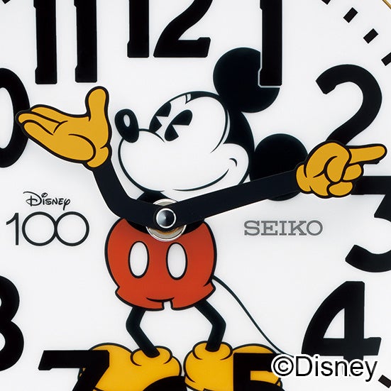 SEIKO HOUSE GINZAの時計塔がミッキーマウスデザインになる ディズニー創立100周年を祝した絵皿時計を数量限定で発売のサブ画像5_FS802W