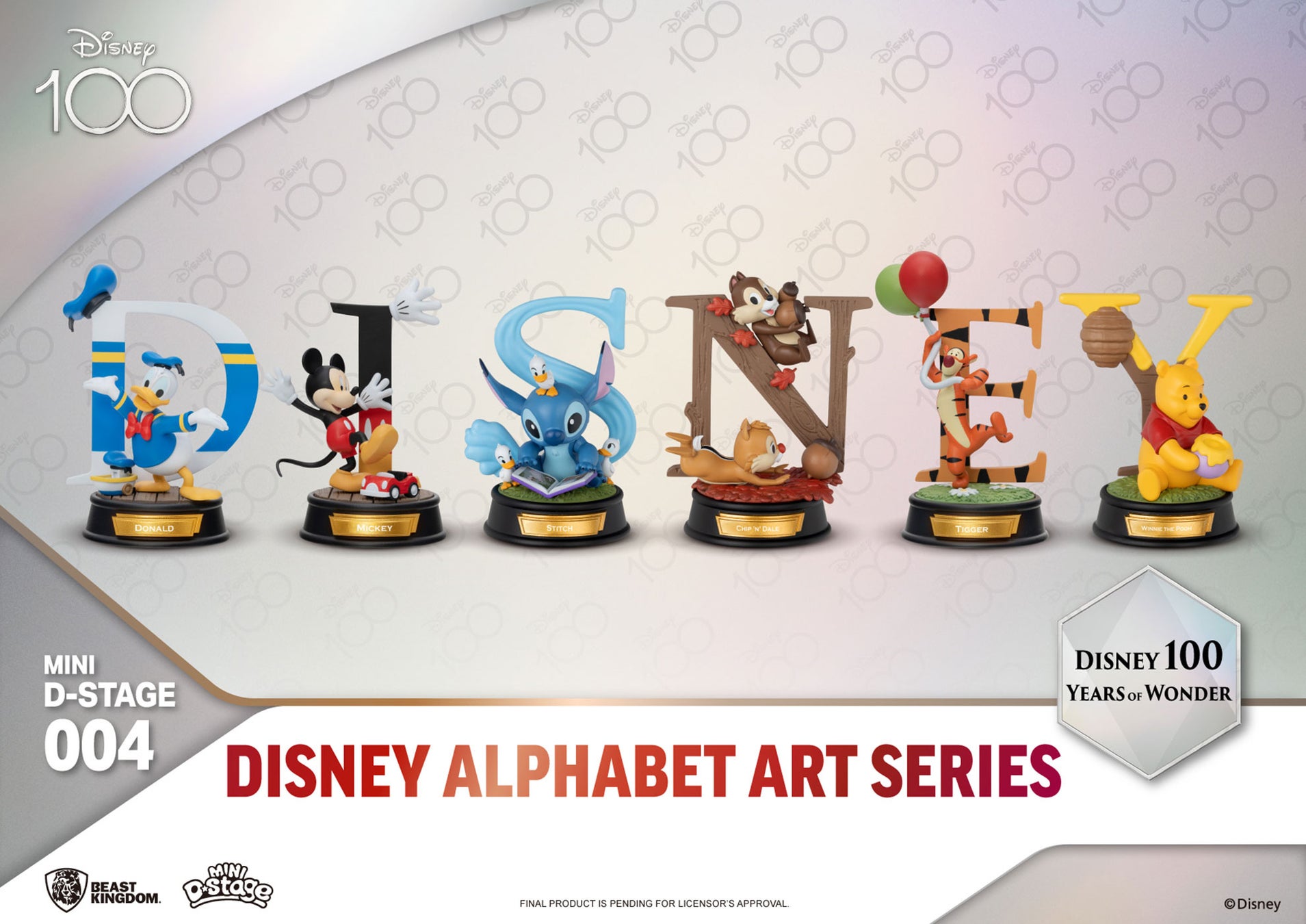 並べて飾ると「DISNEY」「PIXAR」の文字が完成！ディズニー100周年記念の可愛いミニスタチューが登場！のサブ画像19