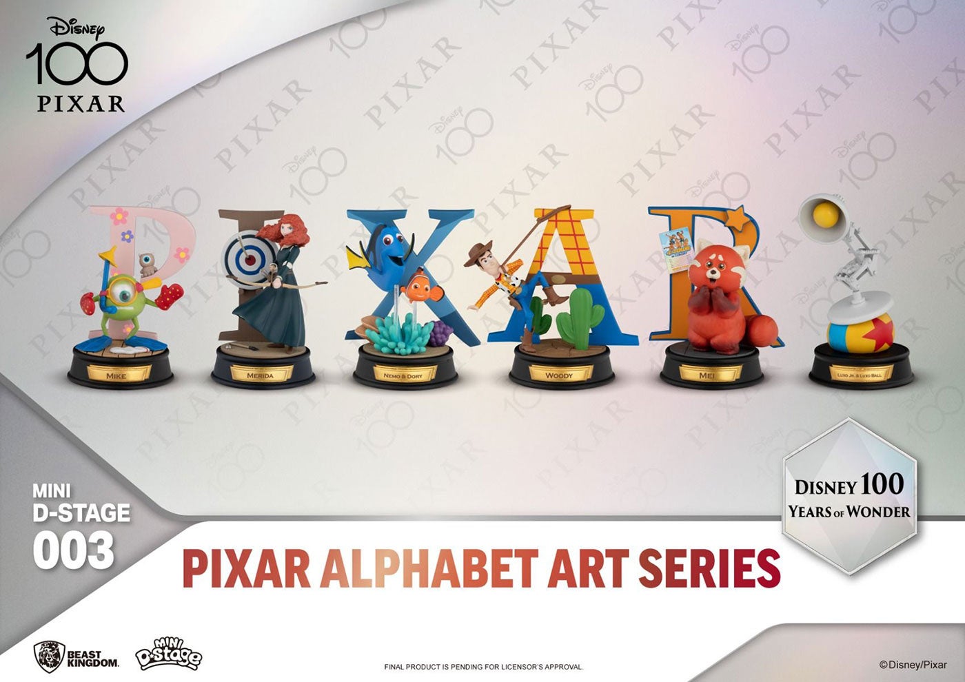 並べて飾ると「DISNEY」「PIXAR」の文字が完成！ディズニー100周年記念の可愛いミニスタチューが登場！のサブ画像20