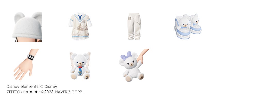 秋を先取りした「UniBEARsity」のアバターファッションがZEPETOでリリース！さらにアイテムをまとったアバターのムービーが全国のディズニーストアの店頭スクリーンでもオンエア！のサブ画像5