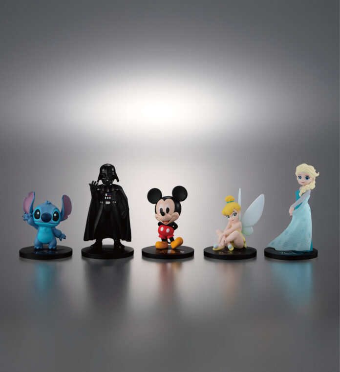 ＼ ついに実現！作品・スタジオを超えた夢のラインアップ／並べて飾るとかわいい「ならぶんです。」シリーズからDisney100周年を記念した特別なガシャポン®登場『Disney100 ならぶんです。』のメイン画像