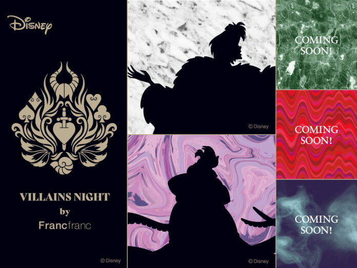 5人のディズニーヴィランズをコンセプトに開発した「VILLAINS NIGHT by Francfranc」を8月25日（金）より展開のメイン画像