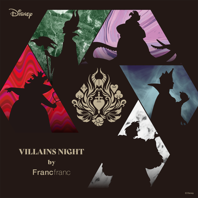 5人のディズニーヴィランズをコンセプトに開発した「VILLAINS NIGHT by Francfranc」全ラインアップを公開のメイン画像