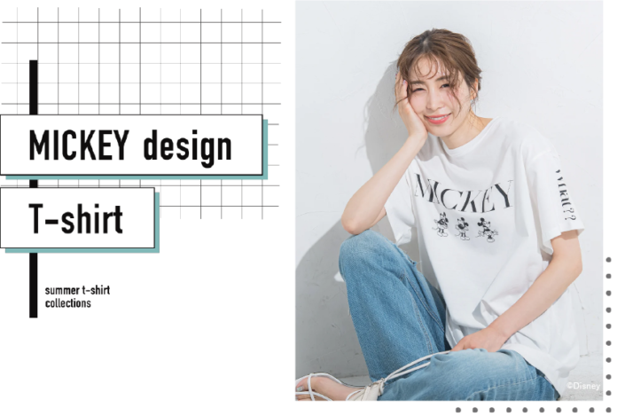 【VICKY(ビッキー)】より可愛いミッキーマウスをデザインしたTシャツコレクションが登場！のメイン画像
