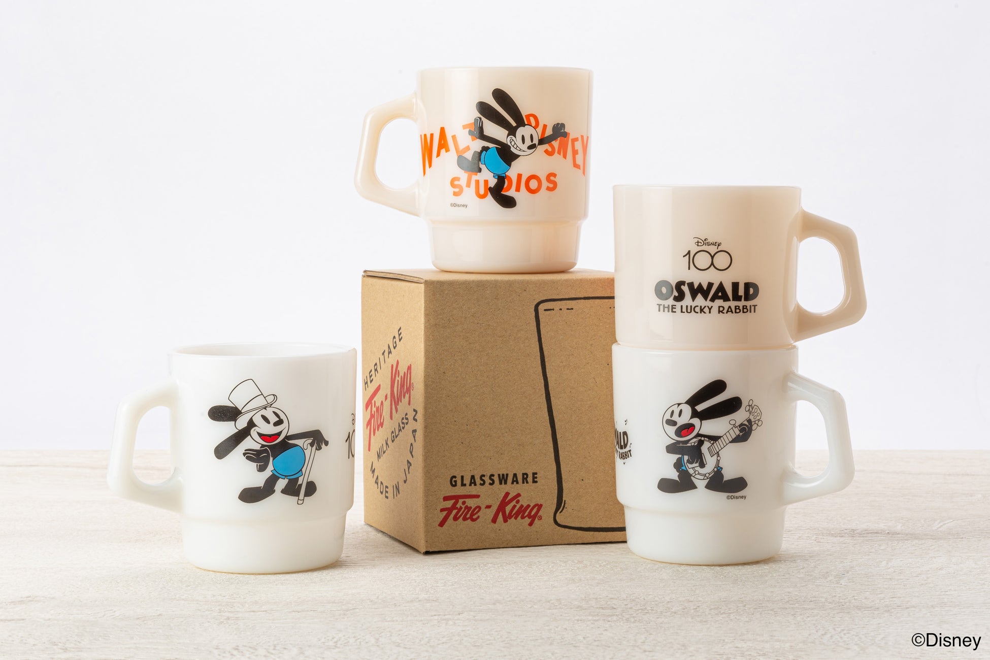 Fire-King Japan より「オズワルド・ザ・ラッキー・ラビット」の Disney100 限定スタッキングマグが登場です。のサブ画像2