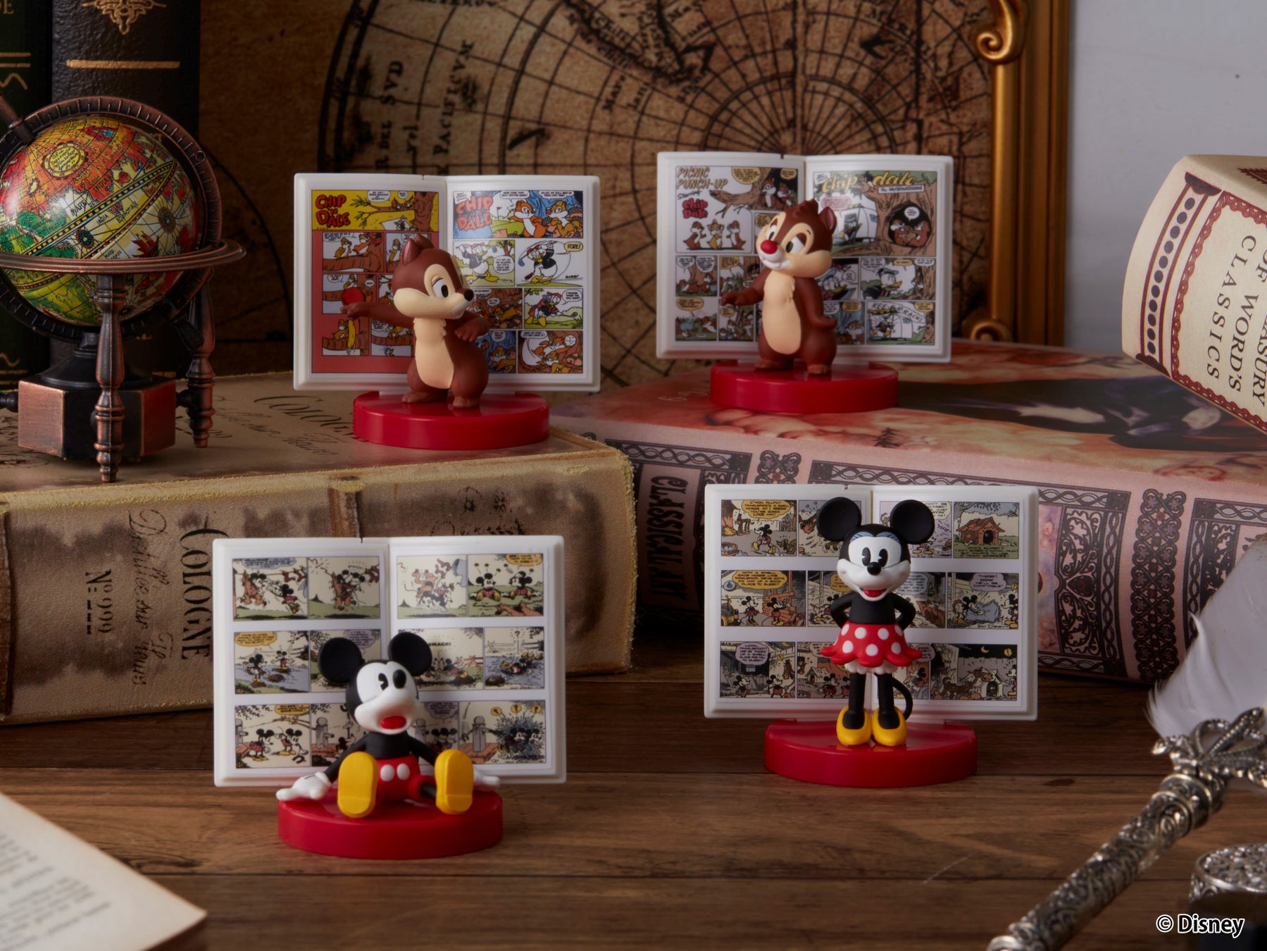 ＼本の中からキャラクターが飛び出してきた！？／ガシャポン®新シリーズ「カプセルストーリーフィギュア」登場のサブ画像1_『“ディズニーキャラクター” カプセルストーリーフィギュア』 （1回500円・税10％込、全4種）2023年9月第3週より順次発売