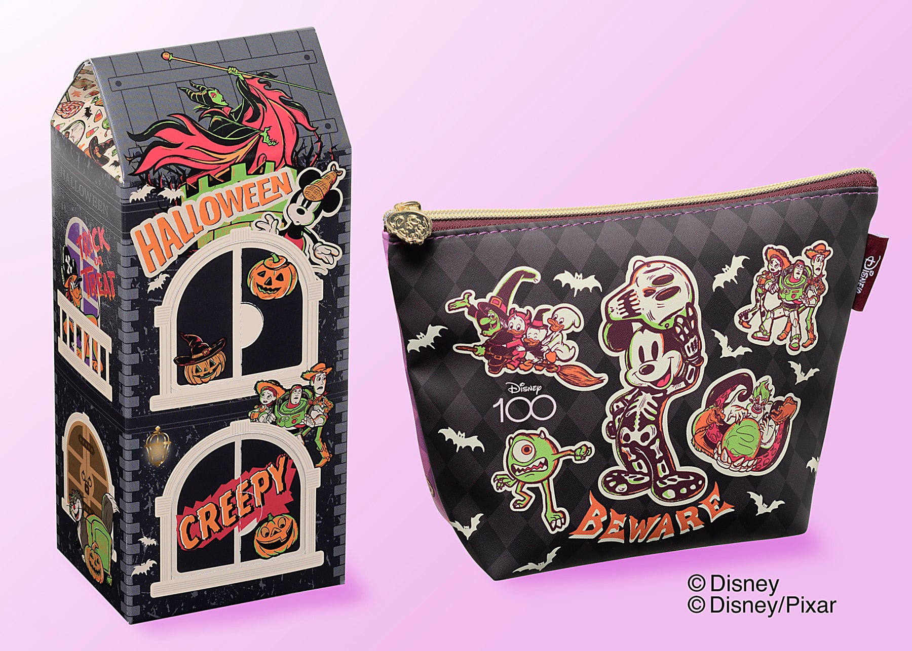 【銀座コージーコーナー】ディズニー100テーマでデザインしたハロウィン限定焼菓子を、リユースできるポーチやBOXとセットで９月１日(金)から販売中！のサブ画像1