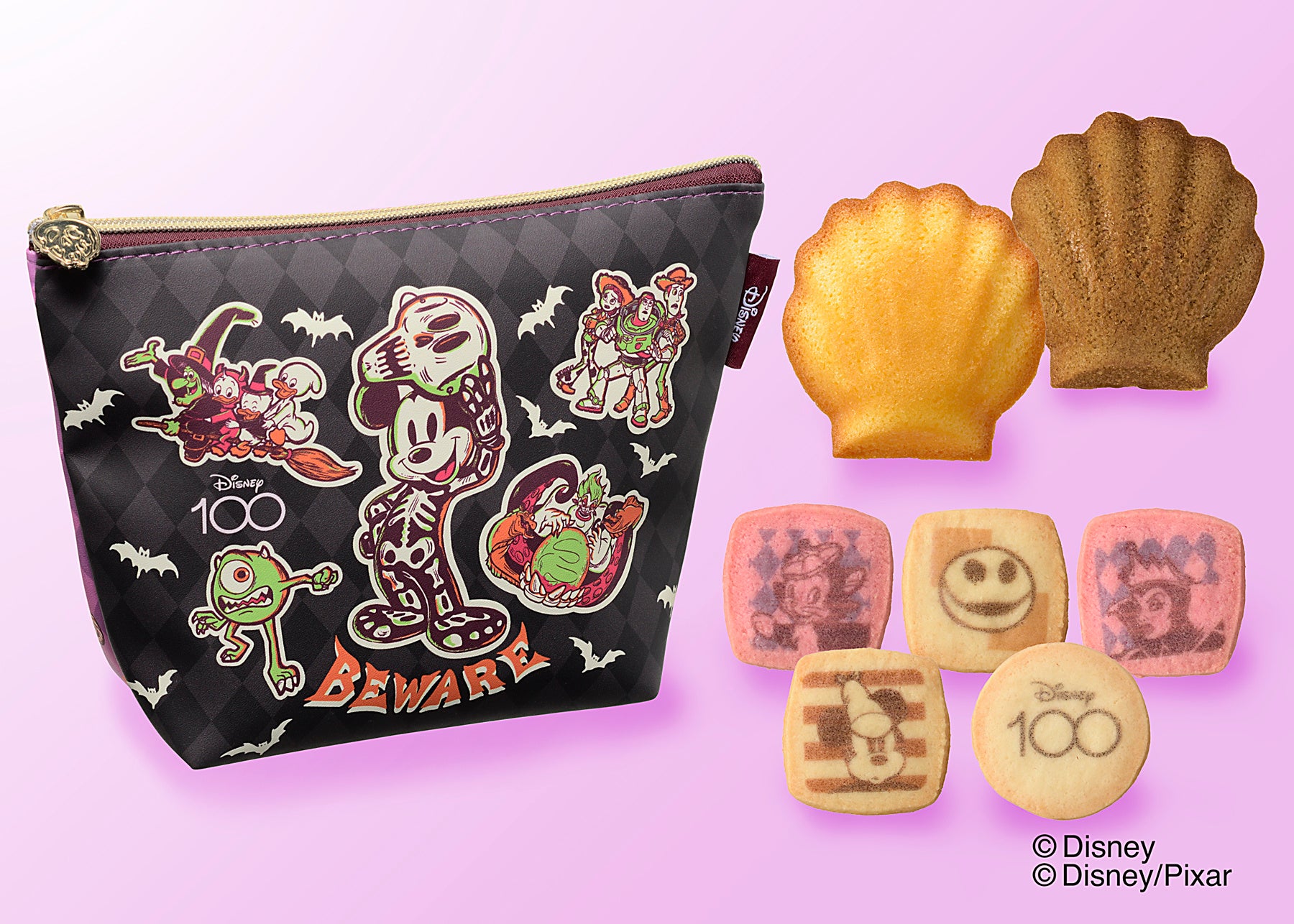 【銀座コージーコーナー】ディズニー100テーマでデザインしたハロウィン限定焼菓子を、リユースできるポーチやBOXとセットで９月１日(金)から販売中！のサブ画像2