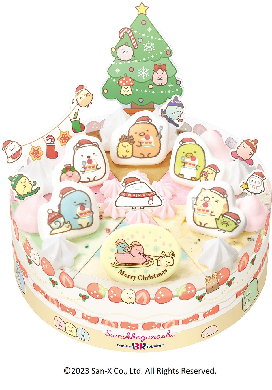 選ぶ楽しさいっぱいの、とっておきのクリスマス！ネットでラクラク予約！「HAPPY ICECREAM CHRISTMAS（ハッピー アイスクリーム クリスマス）」のサブ画像6_すみっコぐらし クリスマス パレット６