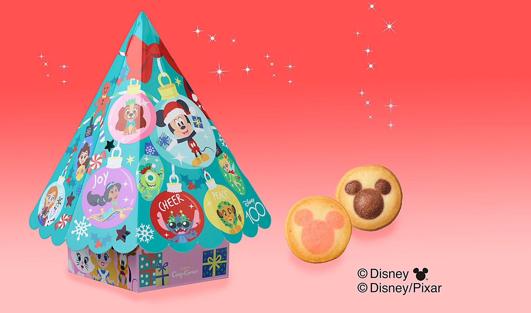 【銀座コージーコーナー】毎年大人気！クリスマス限定、ディズニーデザインのプチケーキアソート。今年はピクサー映画のキャラクターが登場！のサブ画像4