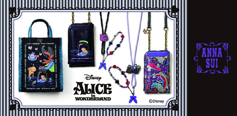 【ANNA SUI】Disney Collection から『ふしぎの国のアリス』がブランド初登場！作中の場面やセリフ名言がプリントされたバッグ・スマホショルダーなどのサブ画像1