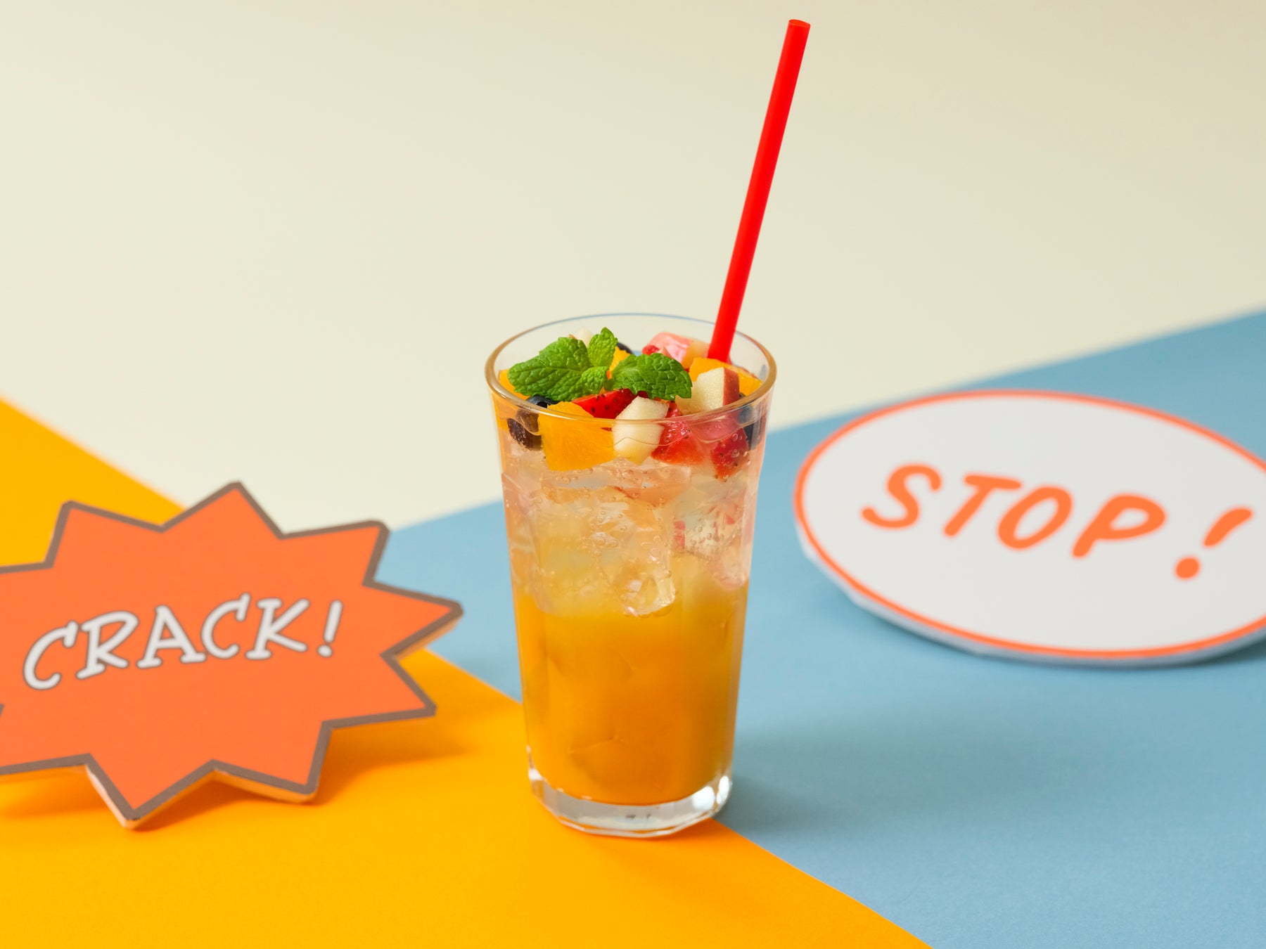 ディズニーの人気キャラクター「チップとデール」と「ドナルドダック」のスペシャルカフェが東京・大阪に初登場！「チップとデール＆ドナルドダック」OH MY CAFE期間限定オープン！！のサブ画像10_【チップとデール＆ドナルド】フルーツin オレンジスカッシュ