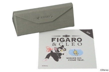 Zoffディズニーコレクション10周年記念 ファンと創る 夢のディズニーデザインメガネ「Disney Collection created by Zoff “＆YOU”」のサブ画像16_付属品：フィガロモデル専用オリジナルデザインのメガネ拭きと、持ち運びに便利な折りたたみ式ケース