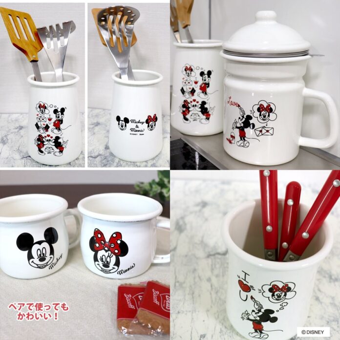 【ミッキー＆ミニー】ラブリーなホーローが登場！のメイン画像