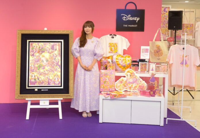 ラプンツェルのアートを手掛けた中川翔子さんがイベントに登場！「RAPUNZEL ART COLLECTION BY SHOKO NAKAGAWA」in Disney THE MARKET阪急うめだ本店のメイン画像