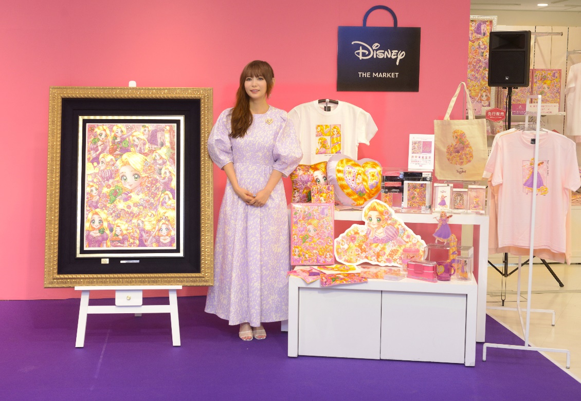 ラプンツェルのアートを手掛けた中川翔子さんがイベントに登場！「RAPUNZEL ART COLLECTION BY SHOKO NAKAGAWA」in Disney THE MARKET阪急うめだ本店のサブ画像1