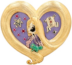 ラプンツェルのアートを手掛けた中川翔子さんがイベントに登場！「RAPUNZEL ART COLLECTION BY SHOKO NAKAGAWA」in Disney THE MARKET阪急うめだ本店のサブ画像7_©Disney「RAPUNZEL ART COLLECTION BY SHOKO NAKAGAWA -Brooch-」イメージ