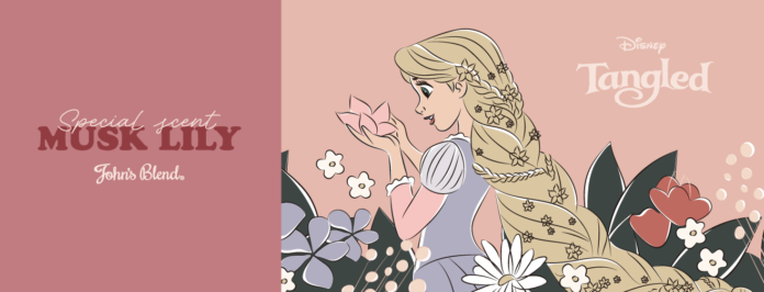 【John's Blend】⼈気のディズニープリンセス「ラプンツェル」が⼤⼈かわいく描かれた限定の香りが楽しめるフレグランスアイテムが5月1日（水）より先行予約開始！のメイン画像