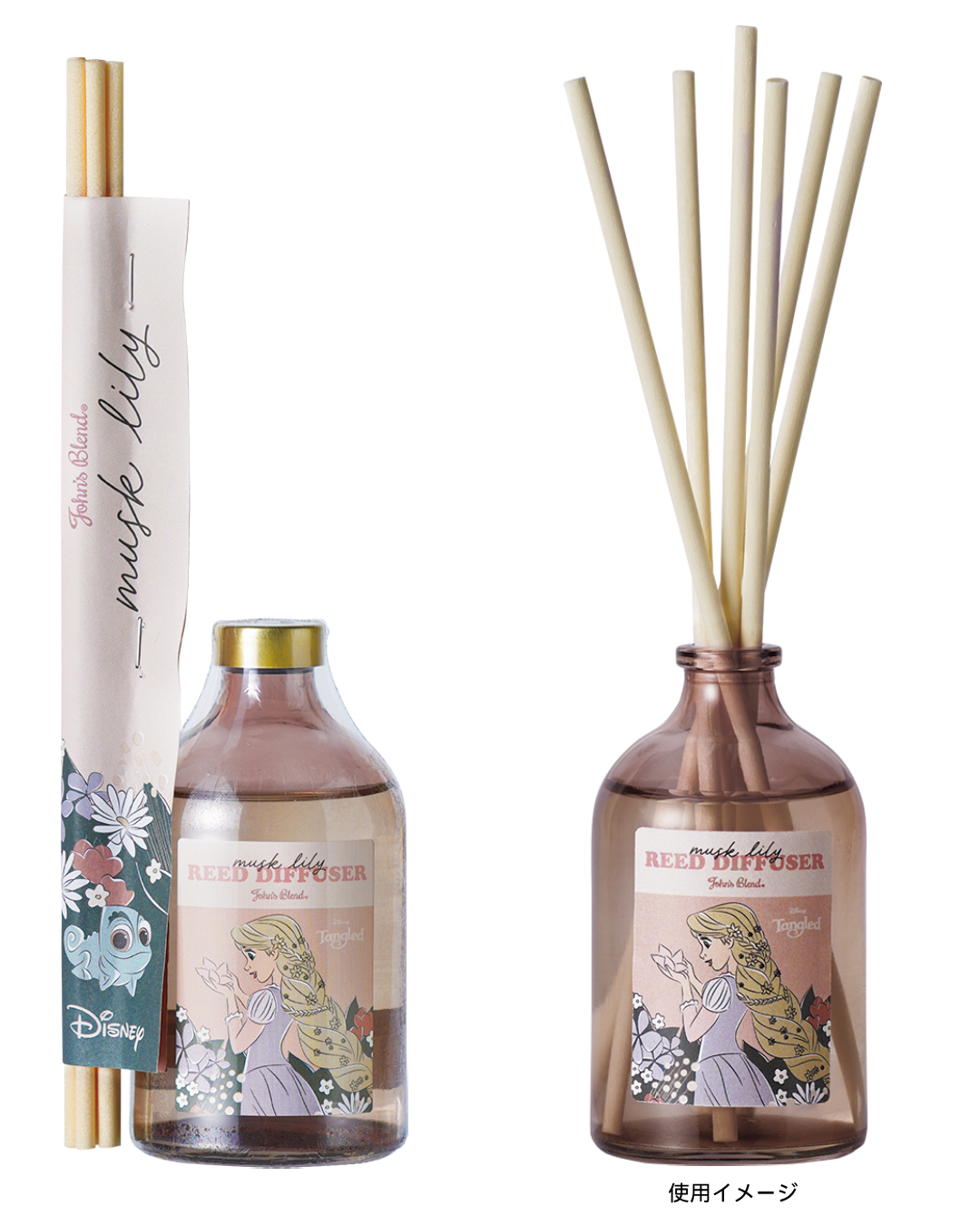 【John's Blend】⼈気のディズニープリンセス「ラプンツェル」が⼤⼈かわいく描かれた限定の香りが楽しめるフレグランスアイテムが5月1日（水）より先行予約開始！のサブ画像4