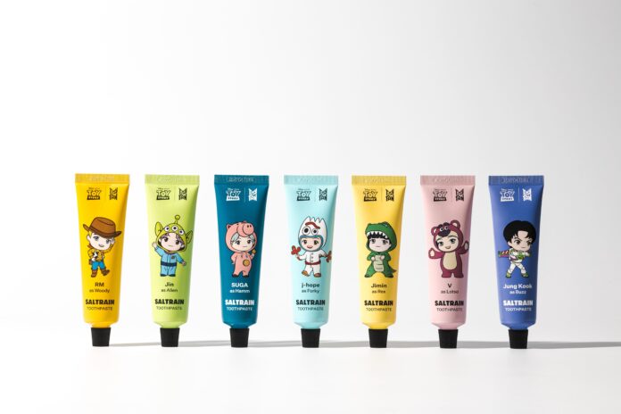 【BTSキャラクターTinyTAN】SALTRAIN (ソルトレイン)とトイストーリーとトリプルコラボしたデンタル製品発売】のメイン画像