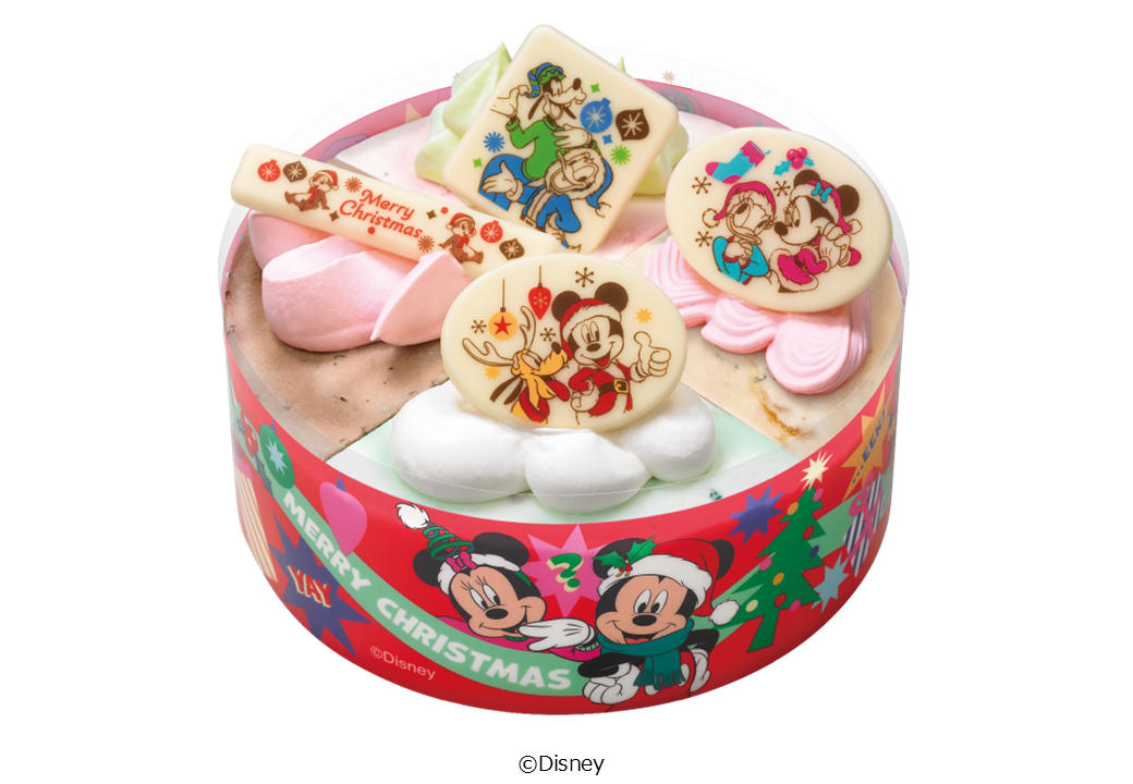 おいしさを選んだら、特別なクリスマスがはじまる「サーティワン クリスマスケーキ」2024年11月1日（金）～12月25日（水）のサブ画像9_ミッキー＆フレンズ クリスマス パレット４（フォー）