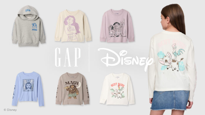 Gap、『モアナと伝説の海2』の映画公開に合わせて Gap × Disneyコレクションが公式オンライン限定で発売中のメイン画像